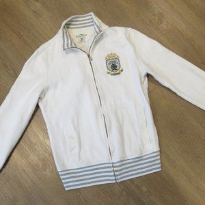 Tommy Hilfiger Vintage 2000s white zip up sweater